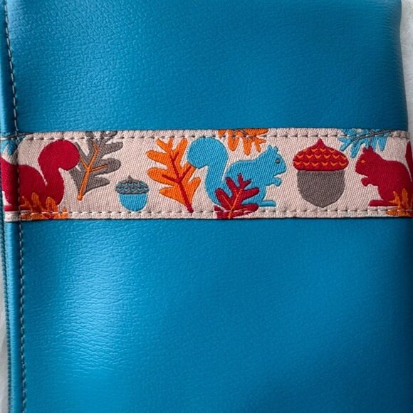 TEAL vinyl adjustable Wristlet with removable Ring NWT - Picture 4 of 4